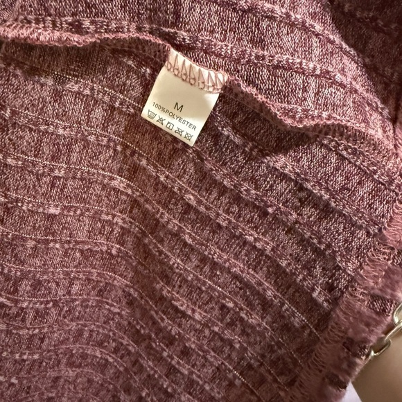 Purple Cardigan Sweater Cozy Knit - Picture 4 of 4